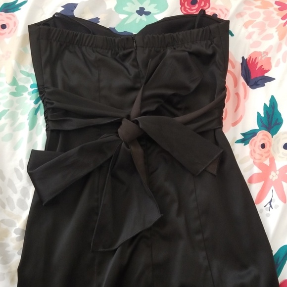 Black Strapless Dress - Picture 3 of 3